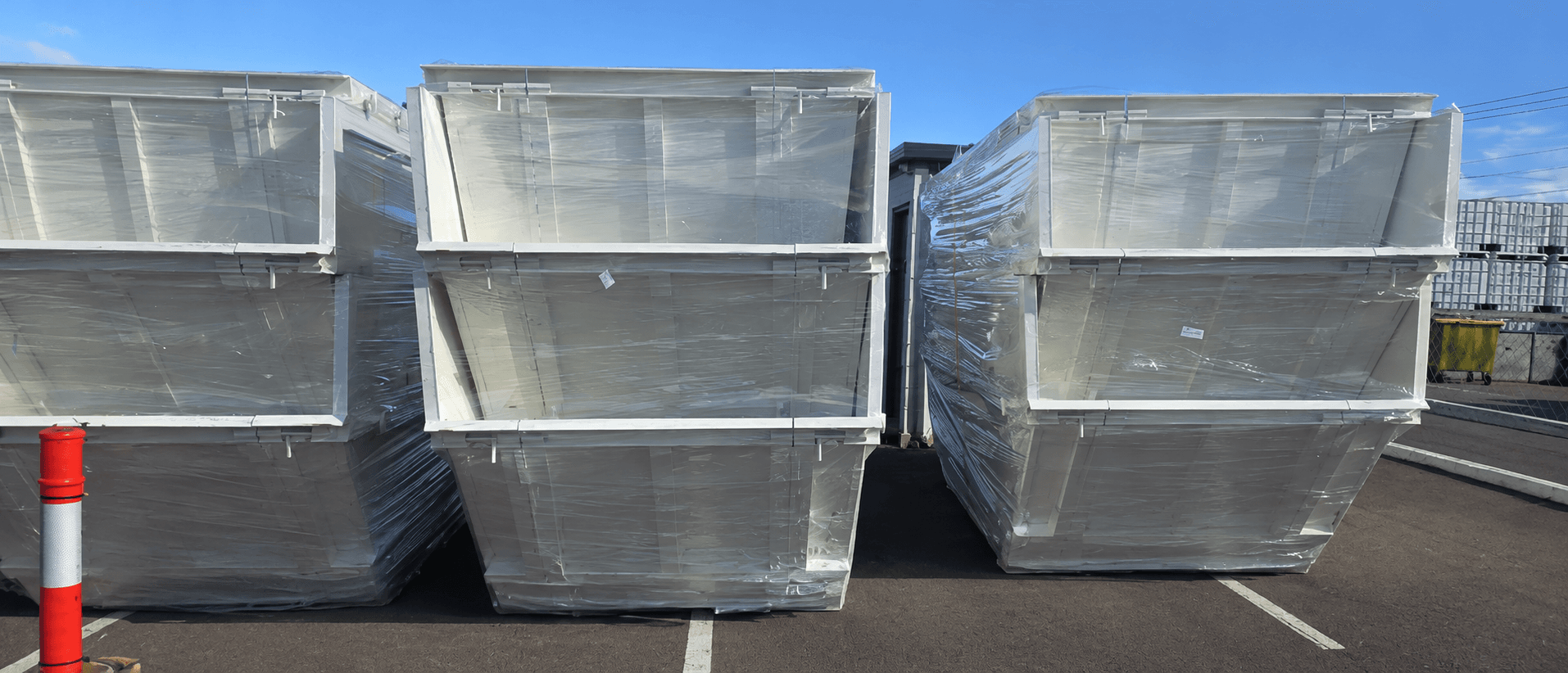 Heavy-duty skip bin built by Kingpin Engineering